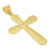 10k Gold Rounded Cross Pendant
