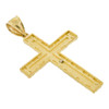 10k Gold Nugget Style Crucifix Pendant