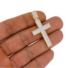 10k Gold 3D Convex Cross Pendant