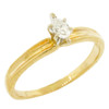14k Gold Diamond Marquise Cut Solitaire Engagement Ring