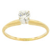 14k Gold Diamond  Solitaire Engagement Ring