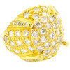 18k Gold Diamond Vintage Dome Ring