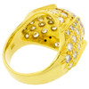 18k Gold Diamond Vintage Dome Ring