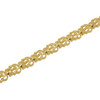 Solid 14k Gold Diamond Cut V Link Bracelet