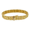 Solid 14k Gold Nugget Link Bracelet