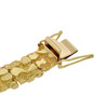 Solid 14k Gold Nugget Link Bracelet