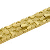 Solid 10k Gold Nugget Link Bracelet