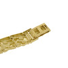 Solid 10k Gold Nugget Link Bracelet