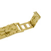 Solid 10k Gold Nugget Link Bracelet