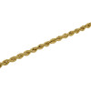 Hollow 10k Gold Rope Link Bracelet