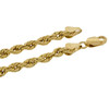 Hollow 10k Gold Rope Link Bracelet