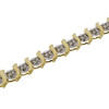 Solid 10k Gold Diamond Illusion Set Tennis Bracelet