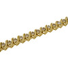 Solid 14k Gold Diamond S Style Tennis Bracelet