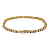 Solid 18k Gold Diamond Classic 1 Row Tennis Bracelet