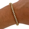 Solid 14k Gold Diamond Coil Style Tennis Bracelet