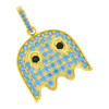 .925 Silver Light Blue Ghost Pendant