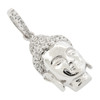 .925 Silver Mini Buddha Head Pendant