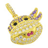.925 Silver Purple Turtle Pendant