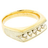 14k Gold Diamond 1-Row Band Ring