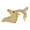 14k Gold Gazelle Pendant