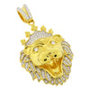 .925 Silver Lion with Crown Pendant