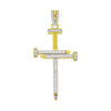 .925 Silver Solid Nail Cross Pendant