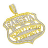 .925 Silver Gangsta Route Shield Pendant