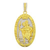 .925 Silver Saint Christopher Medallion Pendant