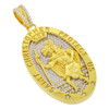 .925 Silver Saint Christopher Medallion Pendant