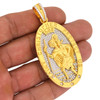 .925 Silver Saint Christopher Medallion Pendant