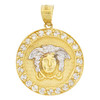 10k Gold Micro Medusa Medallion Pendant