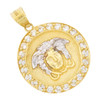 10k Gold Micro Medusa Medallion Pendant