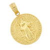 10k Gold Small Saint Benedict  Pendant