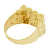 10k Gold Square Style Nugget Ring