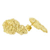 10k Gold Diamond-Cut Nugget Earring