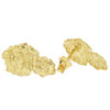 10k Gold Lightweight Nugget Style Earrings