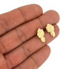 10k Gold Lightweight Nugget Style Earrings