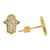 10k Gold Hamsa Earrings