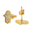 10k Gold Hamsa Earrings