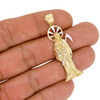 10k Gold Santa Muerte Death Pendant