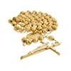 Hollow 10k Gold 6mm Faceted Rosary