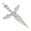 .925 Silver Large 21 Savage Dagger Pendant