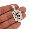 .925 Silver Stencil Jesus Piece Pendant