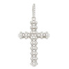 .925 Silver 3d Barrel Cross Pendant