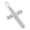 .925 Silver 3d Barrel Cross Pendant