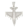 .925 Silver Fighter Jet Plane Pendant