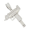 .925 Silver Uzi Mac 10 Gun  Pendant