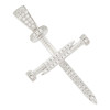 .925 Silver Nail Cross Pendant
