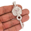 .925 Silver King Lion Key Pendant