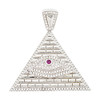 .925 Silver All Seeing Eye Pyramid Pendant